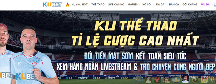 Giao diện hể Thao Kubet dễ sử dụng