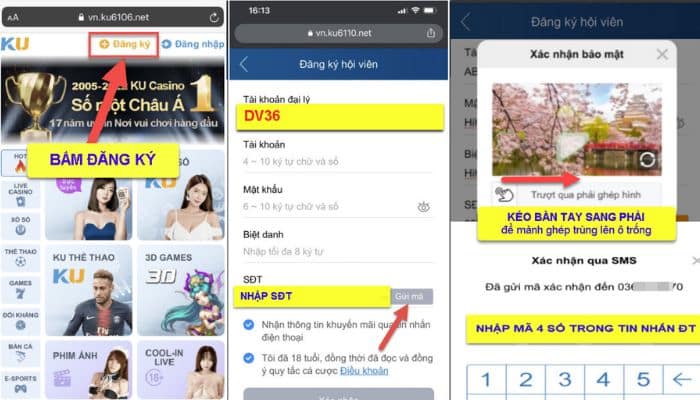 Hướng dẫn các bước đăng ký Kubet88 cho thành viên mới