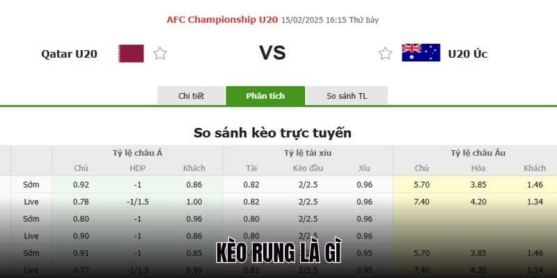 Đánh rung là gì trong Kèo rung tài xỉu