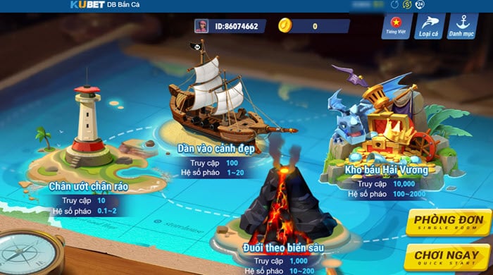 Kinh nghiệm chơi game bắn cá Kubet88